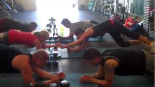 Partner planks variation One