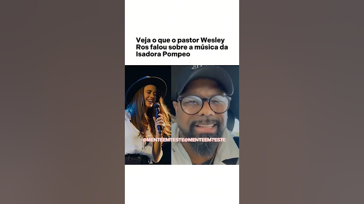 Pastor Wesley Ros  falou sobre a música de Isadora Pompeo. #shorts #wesleyros #isadorapompeu