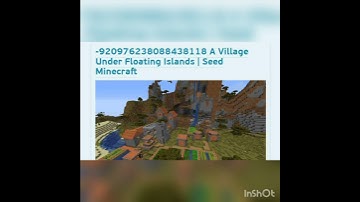 A village under floating island Minecraft epic seed 😱😱#12