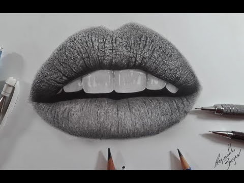 Como desenhar bocas - speed drawing 