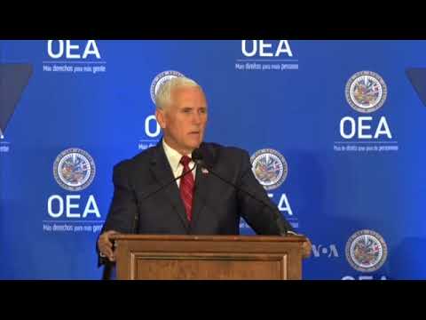 TODO lo que dijo Mike Pence, vicepresidente de EEUU, sobre Venezuela en la OEA