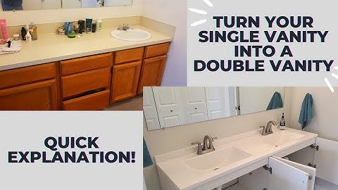 QUICK explanation on how to turn your single sink into a double