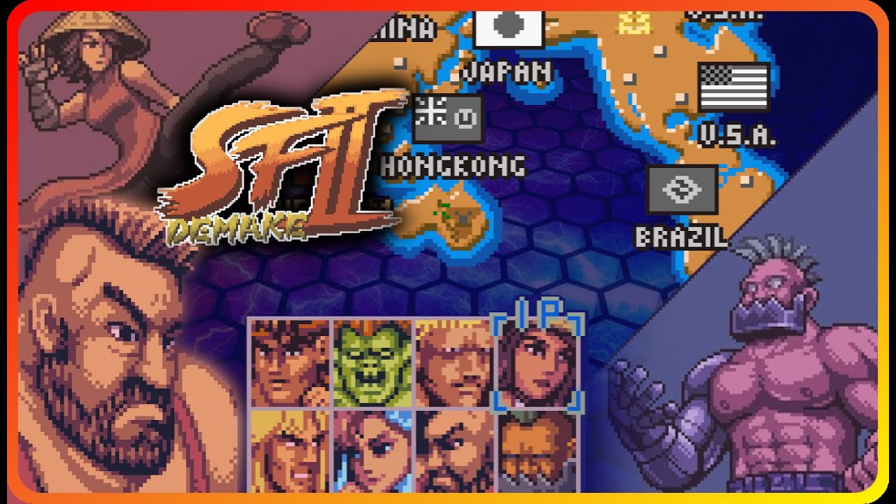 Street Fightter 2 DEMAKE - Zangief #sf2demake #gameplay #corumbatv