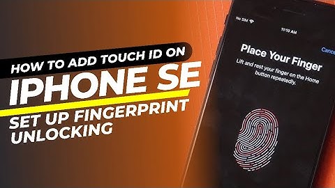 How to Add Touch ID on iPhone SE 2025 - Set Up Fingerprint Unlocking