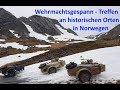 Wehrmachtsgespann-Treffen am historischen Stätten in Norwegen