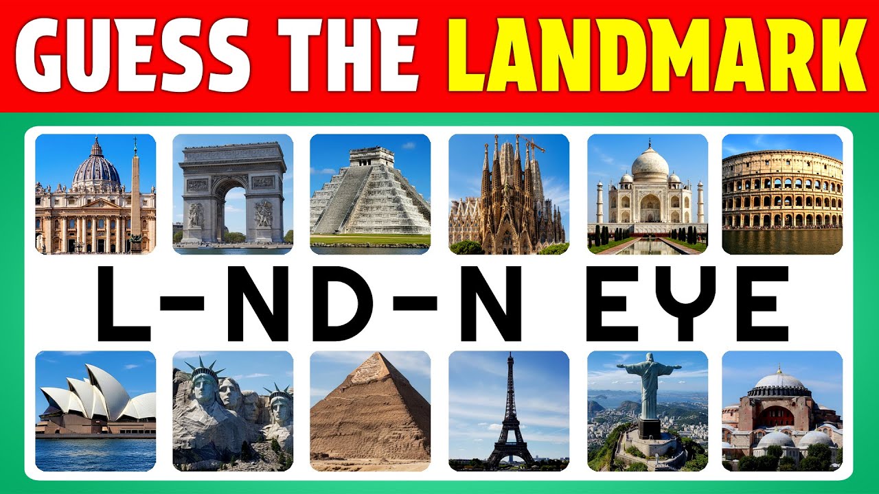 Guess the Landmark its Scrambled Letters 🧒🌈  | General Knowledge Quiz | Quiz Know