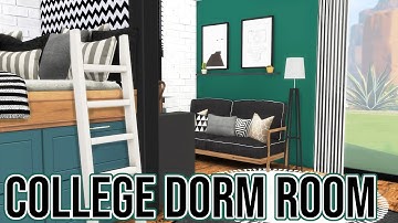 THE SIMS 4 SPEED BUILD // COLLEGE DORM ROOM