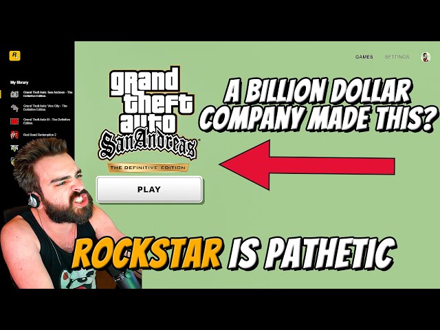 The FAILURE Of The Rockstar Games Launcher and GTA Trilogy Definitive  Edition Launch 