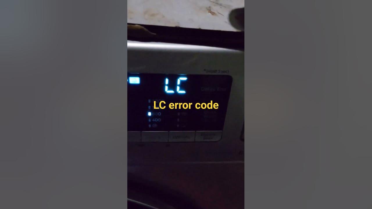 Samsung washing machine LC error code lc lc1 shorts viral YouTube