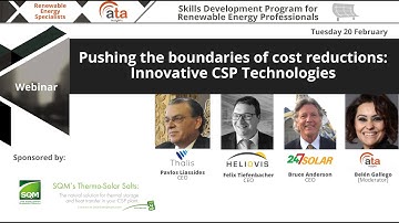 Webinar: Pushing the boundaries of cost reductions: innovative CSP Technologies