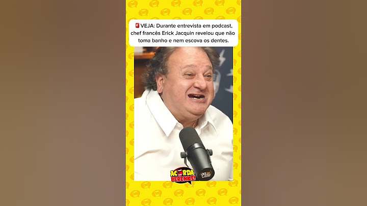 🚨Chef francês Erick Jacquin revela que não toma banho e nem escova os dentes.👀 MasterChef Brasil