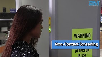 Human Body Temperature Measurement Metal Security Gate