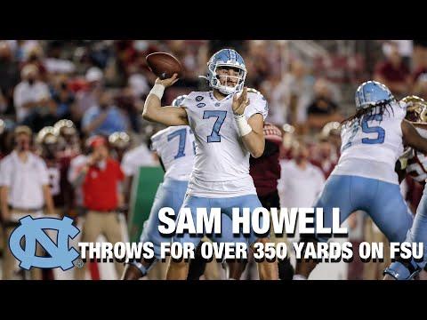 Video: UNC QB Sam Howell Throws For Over 350 Yards vs. FSU