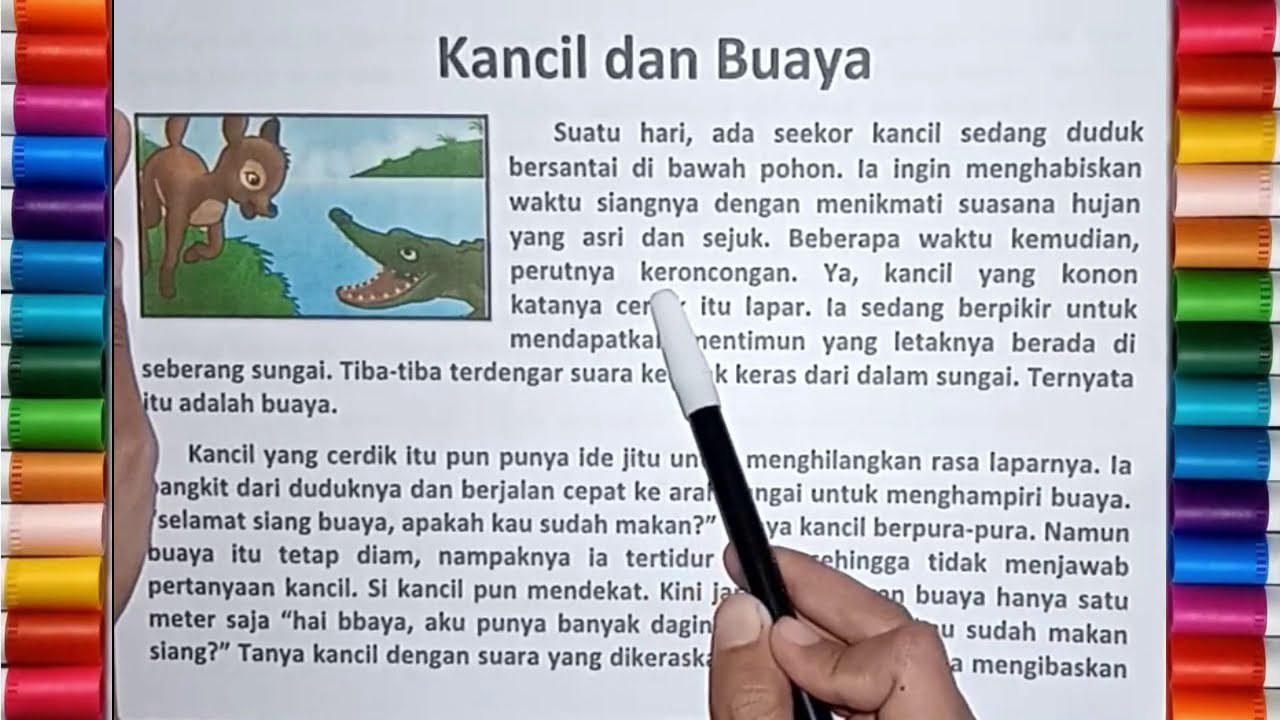 Membaca Cerita Anak Tentang Kancil dan Buaya