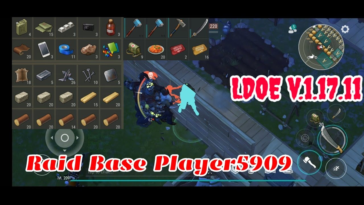 LDOE Raid Player5909 | Last Day on Earth v.1.17.11