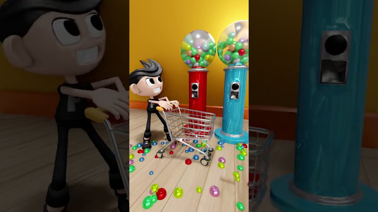 F Just Wants To Catch Bubble Gum Shorts