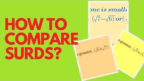 comparison of surds || #surds comparison