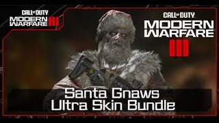 COD MW3 Tracer Pack SANTA GNAWS Klaus Operator Skin Hard Unlocked PS XBOX PC - Ultra Rare