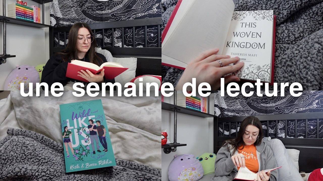 une semaine de lecture avec moi — vlog lecture!