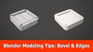 Blender 2.8 Modeling Tips : Bevel & Dissolve Edges