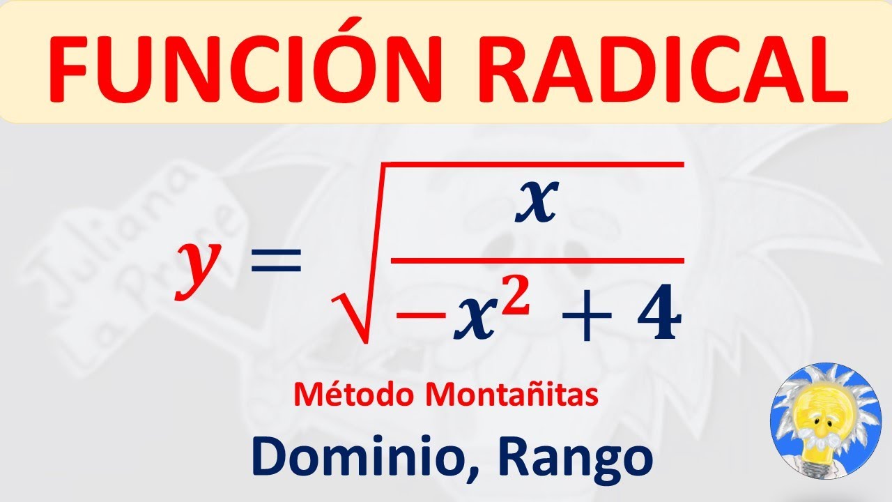 👩‍🏫 Dominio y rango FUNCIÓN RADICAL Y RACIONAL | Juliana la Profe