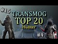 The first 20 HUNTER ARMOR pieces you should TRANSMOG! (The BEST CLOAKS?)