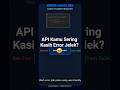 Tips Laravel: Ubah Error API Jadi Cantik! ✨