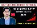 YouTube SEO Full Course 2026 | How i Rank #1 On YouTube - Grow Your YouTube Channel &amp; Make Money