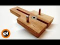 ⭕ GUÍA para TARUGOS de MADERA 👉 Plantilla para CENTRAR y HACER UNIONES con TARUGOS || DOWEL JIG DIY