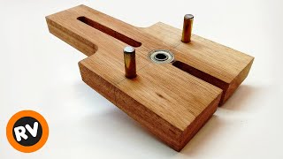 ⭕ GUIDE for WOOD DOWELS 👉 Template for CENTERING and JOINING with DOWELS || DOWEL JIG DIY