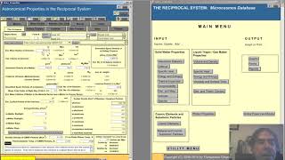 The Reciprocal System:  Macrocosmos Database--The Universe