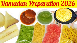 Ramadan Preparation 2026 | Make & Freeze Iftar Snacks | Pre Ramadan Preparation 2026 | Iftar Recipes
