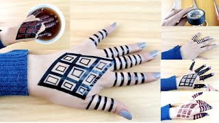 حنه شرائط سودانية رووعة افكارسهلة وسريعة وجديدة Easy Sudanese Hennamehndi Design Using The Tap