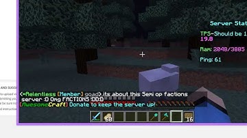 minecraft semi op factions server