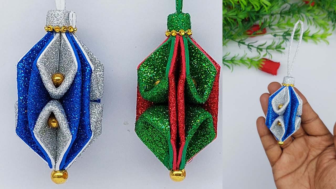 Unique & cheap christmas tree ornaments/Christmas ornaments glitter