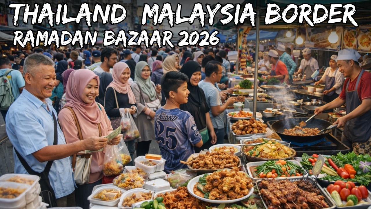 Thailand–Malaysia Border RAMADAN BAZAAR 2026 🇹🇭🇲🇾 | Ultimate Street Food Heaven!