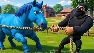 Thief In OldMacdonald Farm | Animal Video | Cow video | Monkey video | Lion #oldmacdonaldhadafarm