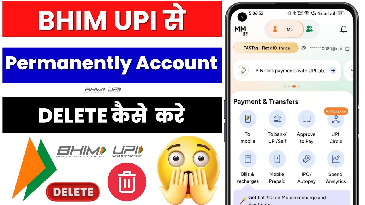 Bhim upi account kaise delete kare | Bhim upi account permanently delete kaise kare 2025