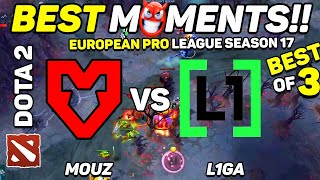 MOUZ vs L1ga - HIGHLIGHTS - European Pro League Season 17 | Dota