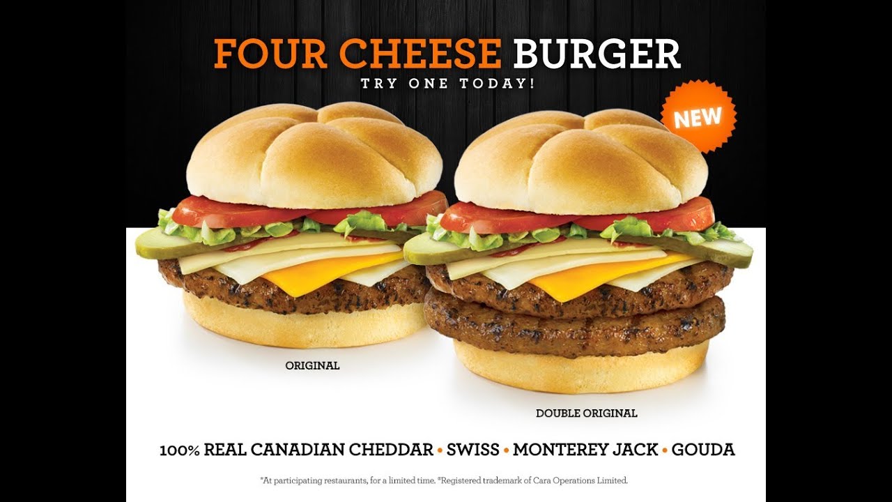 Harvey'sFour Cheese Burger YouTube