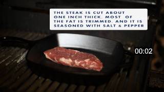 One easy way to grill a new york strip steak on cast iron. cutting the
inch thick allows for smaller more affordable portions. this video
will show...