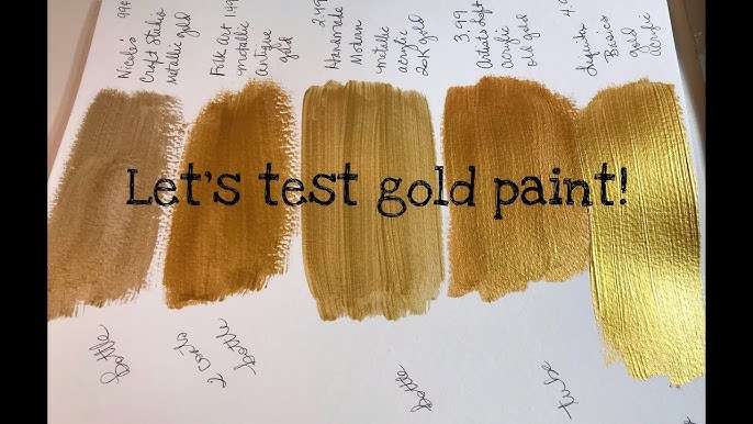 DIY Antique Gold Color Acrylic Paint 