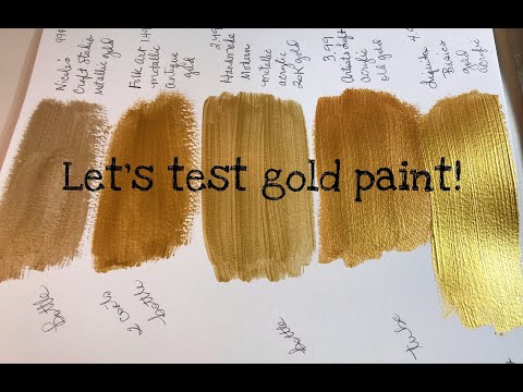 Let's Test Gold Paint! 