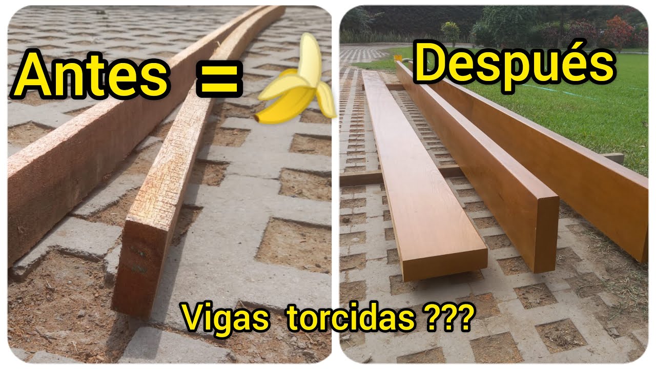 КАК ВЫПРЯМИТЬ БОЛЬШИЕ ДЕРЕВЯННЫЕ БАЛКИ