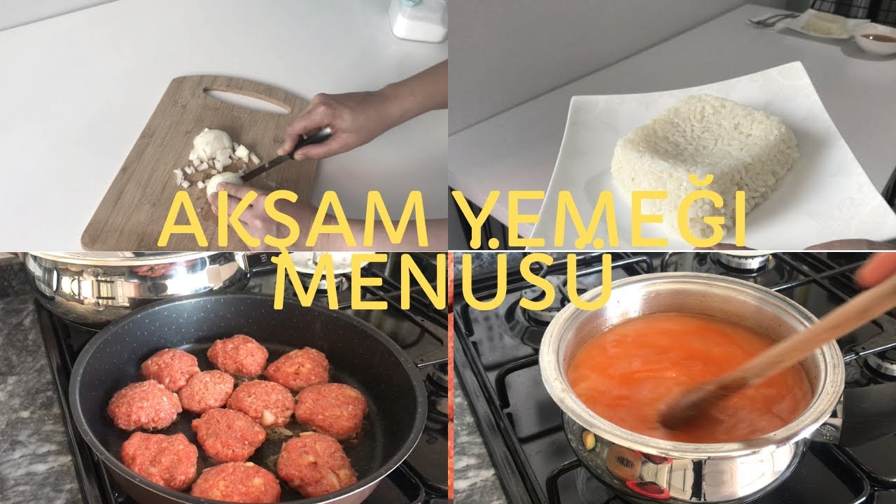 PRATİK AKŞAM YEMEĞİ MENÜSÜ | (TARİFLERİ ve PÜF NOKTALARIYLA)#tarhana, #köfte ve efsane #pilavtarifi