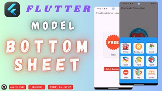 Flutter Model Bottom Sheet Tutorial |  Model Bottom Sheet Implementation in Flutter | SIMPLE STEP
