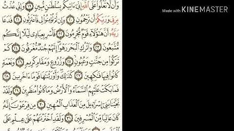 سورة الدخان - من آية ( ١٩ ) إلى آية ( ٣٩ ) - للقارئ : أحمد بن علي العجمي