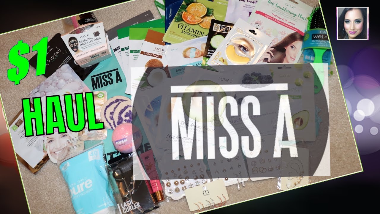 HUGE SHOP MISS A Haul EVERYTHING $1 Aug 2020 | Face & Hair masks - Bath Bombs - Jewelry ALL for $1