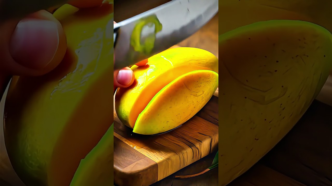 ASMR Cutting Crystal Fruit 🥭 Oddly Satisfying Short