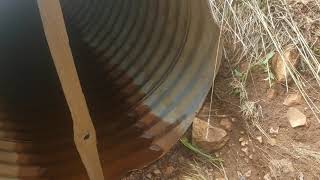 36 inch pipe  blocked culvert
